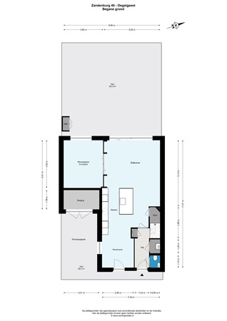 Floorplan - Zandenburg 46, 2342 BV Oegstgeest